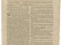 A handout photo shows the Declaration of Independence on the front page of the Pennsylvania Evening Post dated July 6, 1776 provided by Seth Kaller, Inc., on June 26, 2013