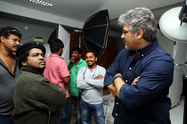 A Behind the Scene Photo of Ajith