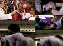 A Mayor in a Mexican fishing town has married a crocodile in a traditional ceremony for a second time.