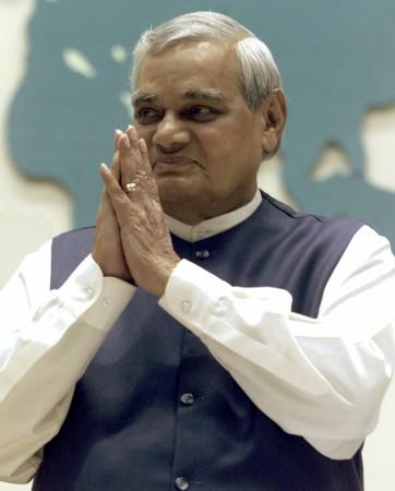 Former Indian Prime Minister Atal Bihari Vajpayee. Atal Bihari Vajpayee
