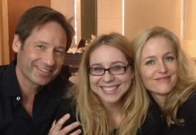 Victoria Taylor seen here with X-Files cast David Duchovny and Gillian Anderson was sacked on Thursday. Victoria Taylor seen here with X-Files cast David Duchovny and Gillian Anderson was sacked on Thursday.