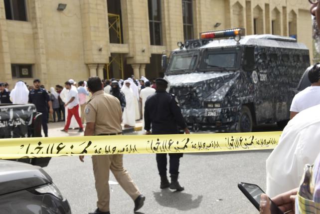 Imam Sadiq Mosque after bomb explosion in Kuwait City