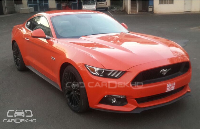 Photos Of Ford Mustang GT Premium Fastback Spied Testing in India Photos Of Ford Mustang GT Premium Fastback Spied Testing in India