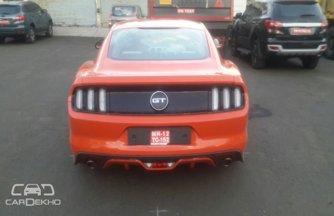 Photos Of Ford Mustang GT Premium Fastback Spied Testing in India Photos Of Ford Mustang GT Premium Fastback Spied Testing in India