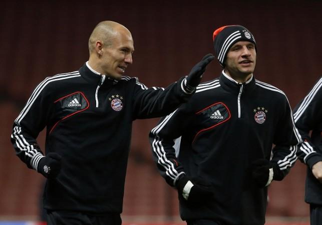 Arjen Robben Thomas Muller Bayern Munich