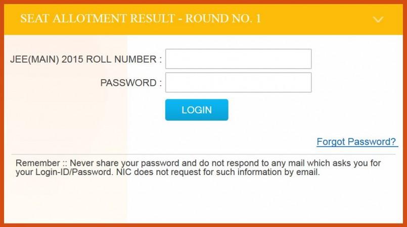 JoSAA Seat Allotment results 2015