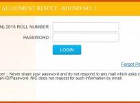 JoSAA Seat Allotment results 2015