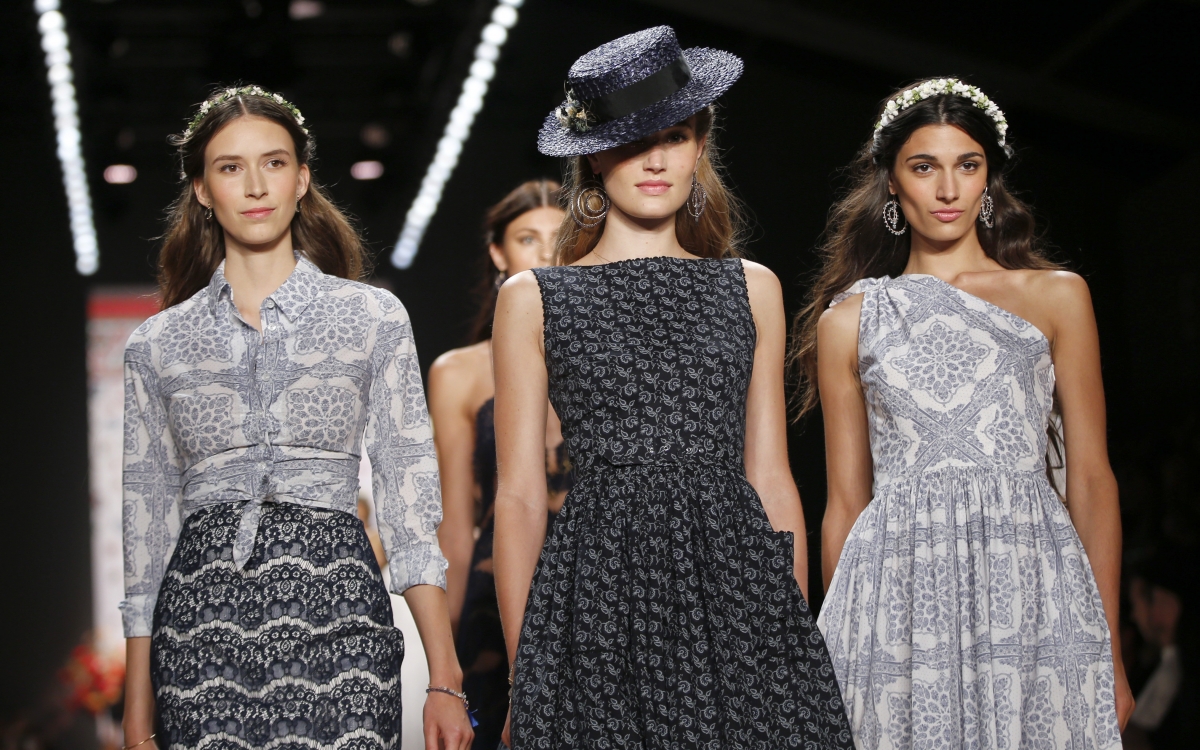 Models present creations by Lena Hoschek at Berlin Fashion Week Spring/Summer 2016 Models present creations by Lena Hoschek at Berlin Fashion Week Spring/Summer 2016