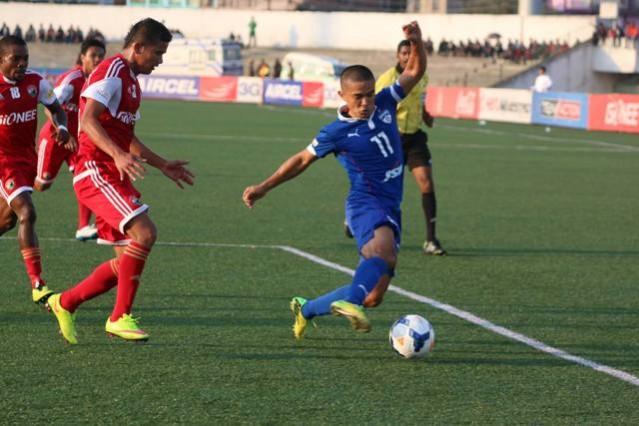 India talisman Sunil Chhetri in action for Bengaluru FC in an I-League 2014-15 game sunil chhetri