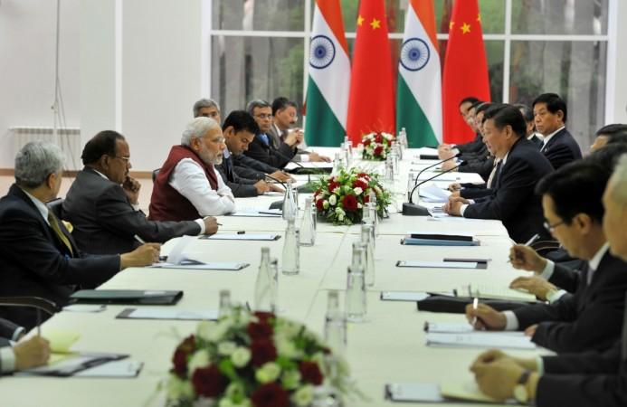 Prime Minister Narendra Modi in delegation level meeting with the China President Xi Jinping, in Ufa, Russia on July 8, 2015. Narendra Modi Xi Jinping in Ufa