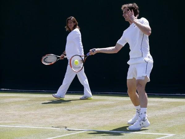 Amelie Mauresmo will hope to inspire Andy Murray to victory over Roger Federer Amelie Mauresmo Andy Murray Wimbledon 2015
