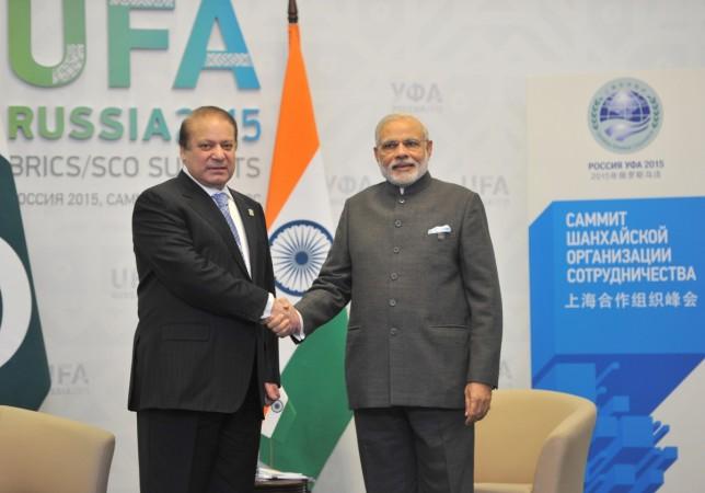 Modi Sharif meeting Russia Ufa SCO Summit