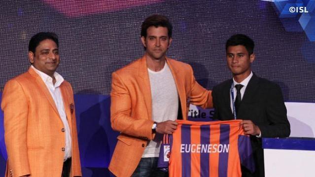 Midfield maestro Eugeneson Lyngdoh hogged the limelight in the ISL Player Auction 2015 and Domestic Draft in Mumbai Eugene ISL