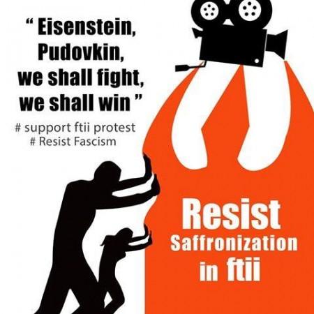 FTII protest