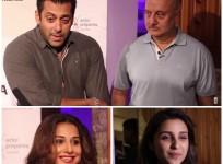 Salman Khan, Anupam Kher, Vidya Balan and Parineeti Chopra