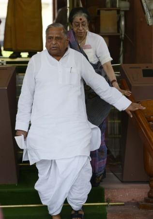Samajwadi Party chief Mulayam Singh Yadav at Parliament in New Delhi (file picture) Mulayam SIngh yadav IPS officer rape FIR