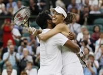 Leander Paes Martina Hingis Wimbledon 2015