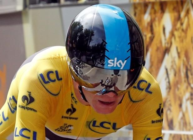 Team Sky's Chris Froome still tops the overall classification of the TDF 2015 following 18 stages of the race chris froome