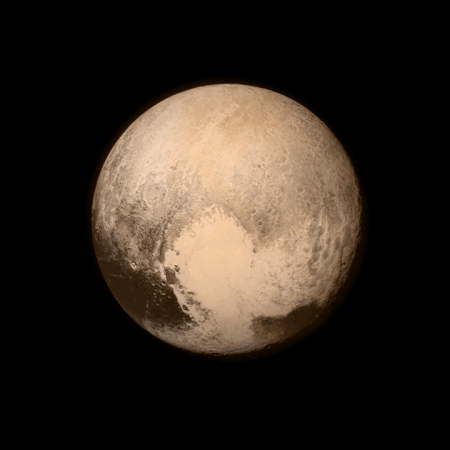 One of the final images taken before New Horizons made its closest approach to Pluto on 14 July 2015. One of the final images taken before New Horizons made its closest approach to Pluto on 14 July 2015.