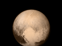 One of the final images taken before New Horizons made its closest approach to Pluto on 14 July 2015.