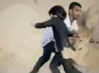Lion attack in Saudi Arabia