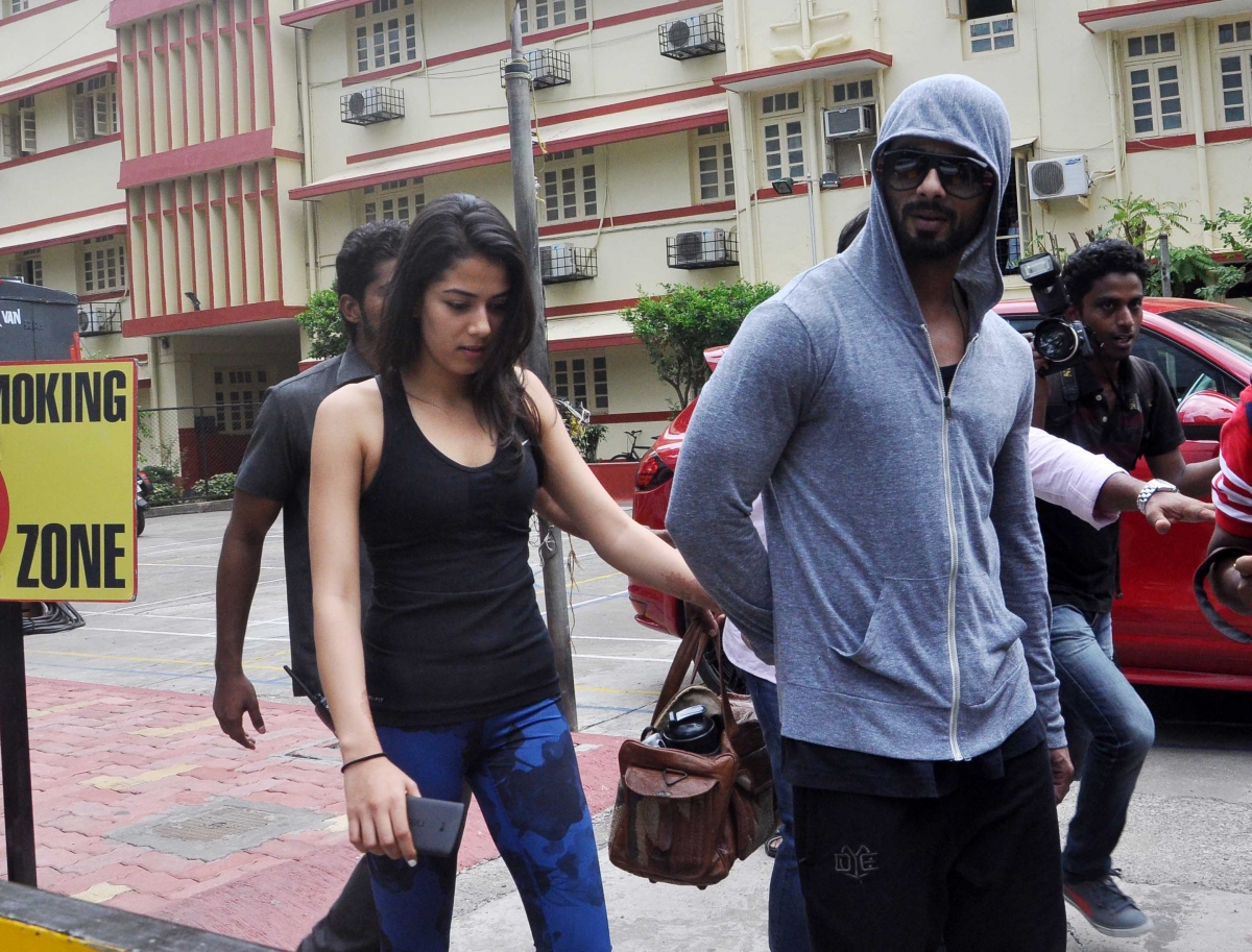 Shahid Kapoor, Mira Rajput Spotted Outside Gym