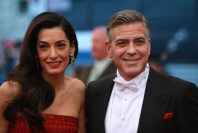 George Clooney with wife Amal