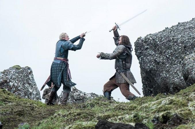 The Hound fighting with Brienne of Tarth