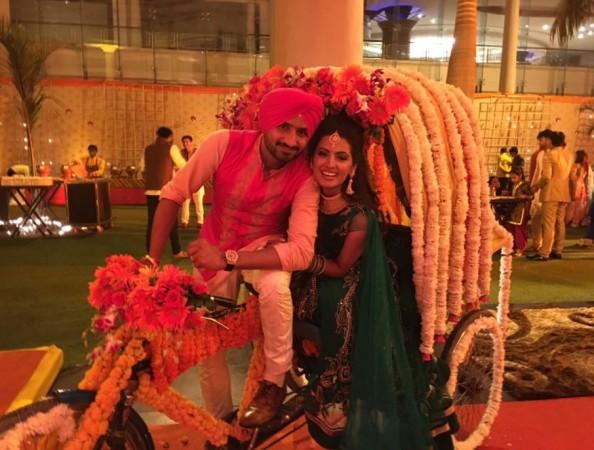 Harbhajan Singh and Geeta Basra