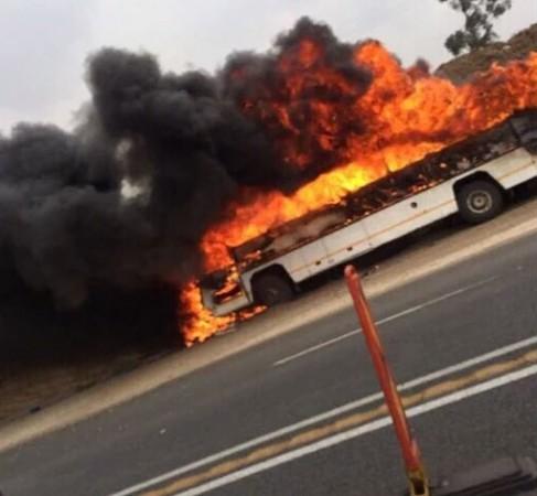 South Africa bus fire