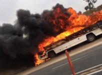South Africa bus fire