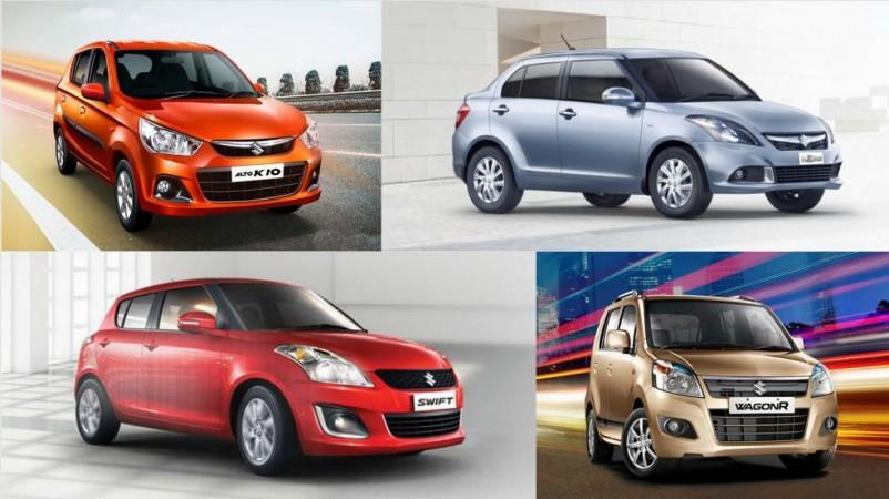 Maruti Suzuki Alto, Dzire, Swift, WagonR
