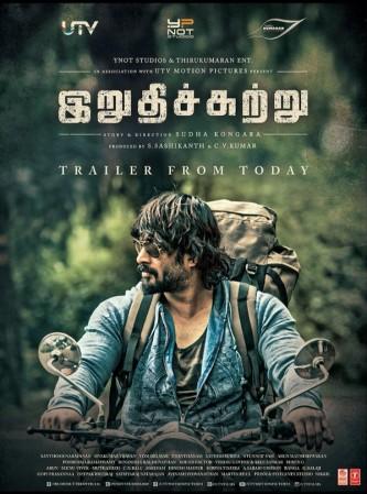 A poster from Irudhi Suttru