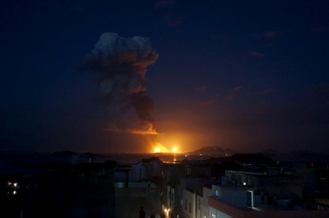 china factory blast