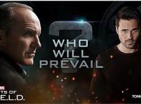 Clark Gregg as Phil Coulson (Left) and Brett Dalton as Grant Ward (Right)