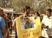Rohit Vemula protest in Hyderabad