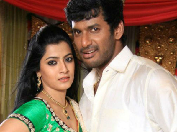 Vishal with Varalaxmi