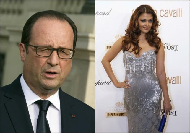 Francois Hollande, Aishwarya Rai Bachchan