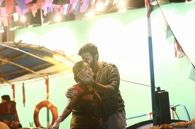 Dulquer Salmaan and Kalpana in