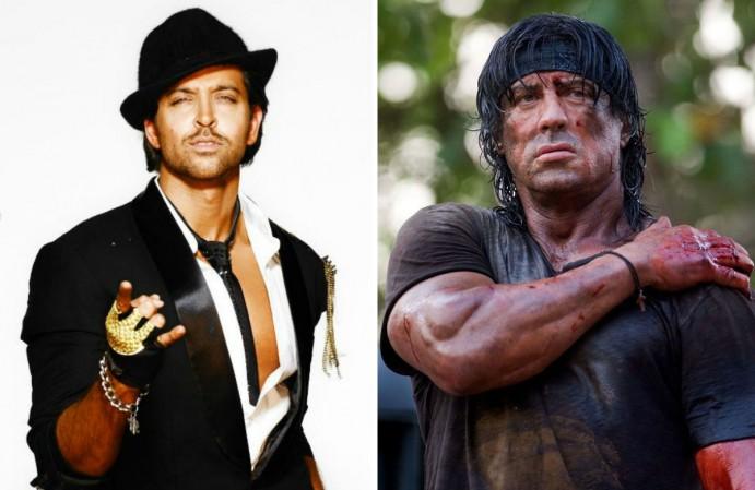 Hrithik Roshan and Sylvester Stallone Hrithik roshan and Sylvester Stallone