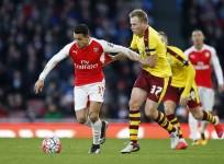 Alexis Sanchez Arsenal Scott Arfield Burnley