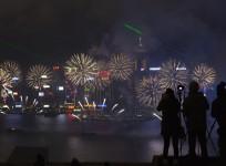 Fireworks during the Chinese New Year in Hong Kong