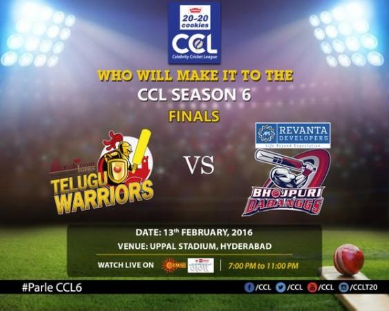 Celebrity Cricket League 6 (CCL) live score updates: Telugu Warriors ...