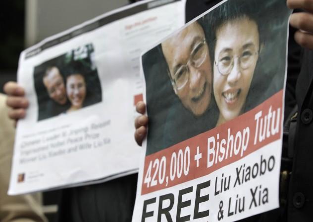 Liu Xiaobo with wife Liu Xia Liu Xiaobo