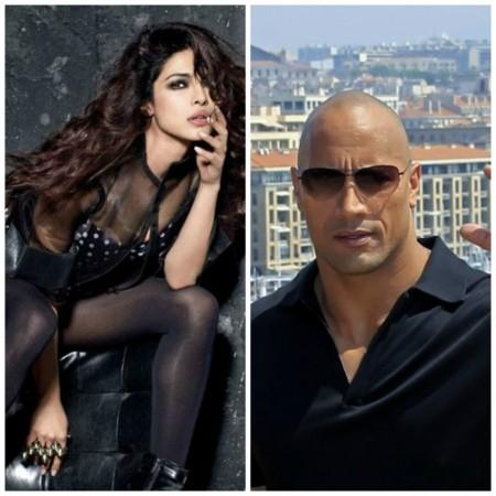 Priyanka Chopra and Dwayne Johnson aka The Rock