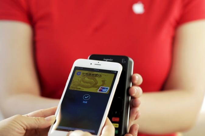 Apple Pay payment using NFC at an Apple Store Apple Pay finally arrives in China
