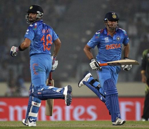 File photo of Virat Kohli and Suresh Raina (R). Kohli and Raina