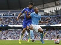 Diego Costa Chelsea Vincent Kompany Manchester City