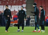 Suarez Mascherano Messi Pique Barcelona