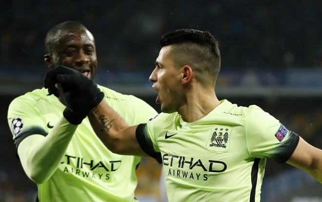 Yaya Toure Sergio Aguero Manchester City